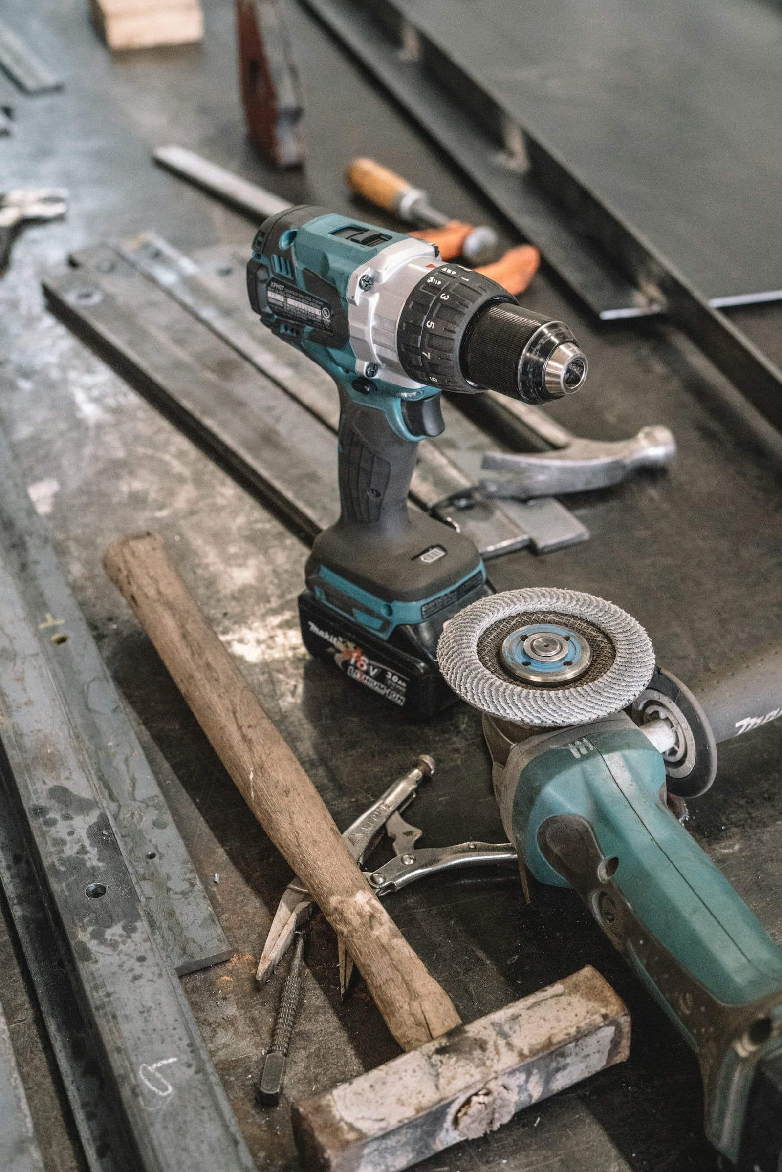 Green cordless drill
